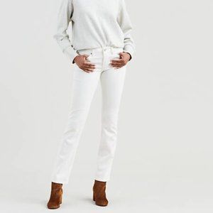 Levi's 712 Slim Fit White jeans